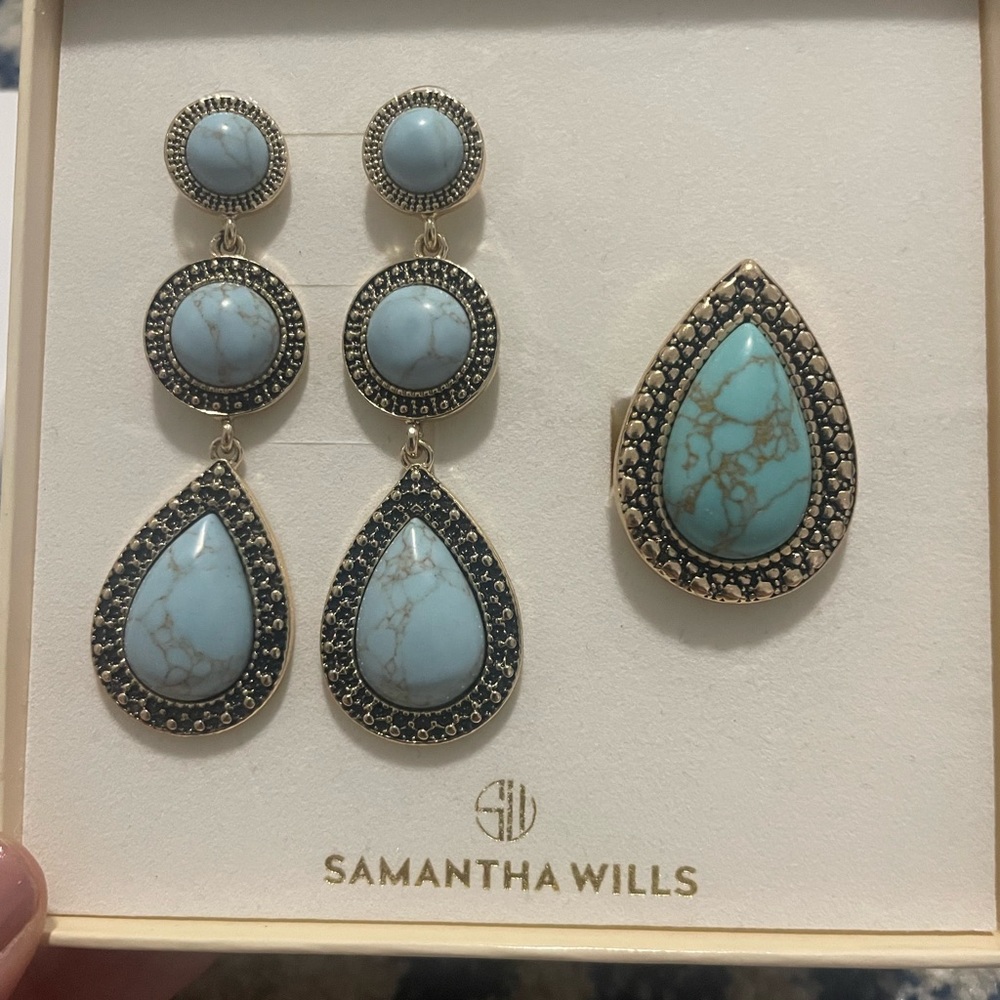 Samantha Wills Ring and Earrings Set. Brand new in box - Picture 2 of 5